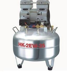 静音无油空气压缩机 HK-2EW-35A(一拖二)
