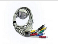 日本光电12导心电图机导联线